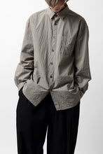 画像をギャラリービューアに読み込む, YUTA MATSUOKA exclusive plain shirt / organic cotton washer check (mustard)