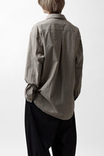 画像をギャラリービューアに読み込む, YUTA MATSUOKA exclusive plain shirt / organic cotton washer check (mustard)