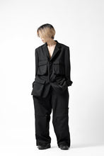Load image into Gallery viewer, Y's BANG ON! No.163 GABARDINE SOLID POCKET JACKET (BLACK)