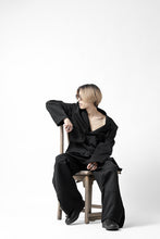 Load image into Gallery viewer, Y's BANG ON! No.163 GABARDINE SOLID POCKET JACKET (BLACK)