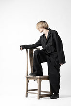 Load image into Gallery viewer, Y's BANG ON! No.163 GABARDINE SOLID POCKET JACKET (BLACK)