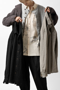 画像をギャラリービューアに読み込む, YUTA MATSUOKA plain shirt / dobby check (black)