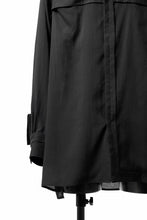 画像をギャラリービューアに読み込む, Y's TAPE FLAP POCKET SHIRT / CELLULOSE LOAN (BLACK)
