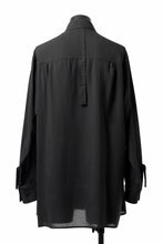 画像をギャラリービューアに読み込む, Y's TAPE FLAP POCKET SHIRT / CELLULOSE LOAN (BLACK)