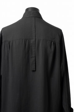 画像をギャラリービューアに読み込む, Y's TAPE FLAP POCKET SHIRT / CELLULOSE LOAN (BLACK)