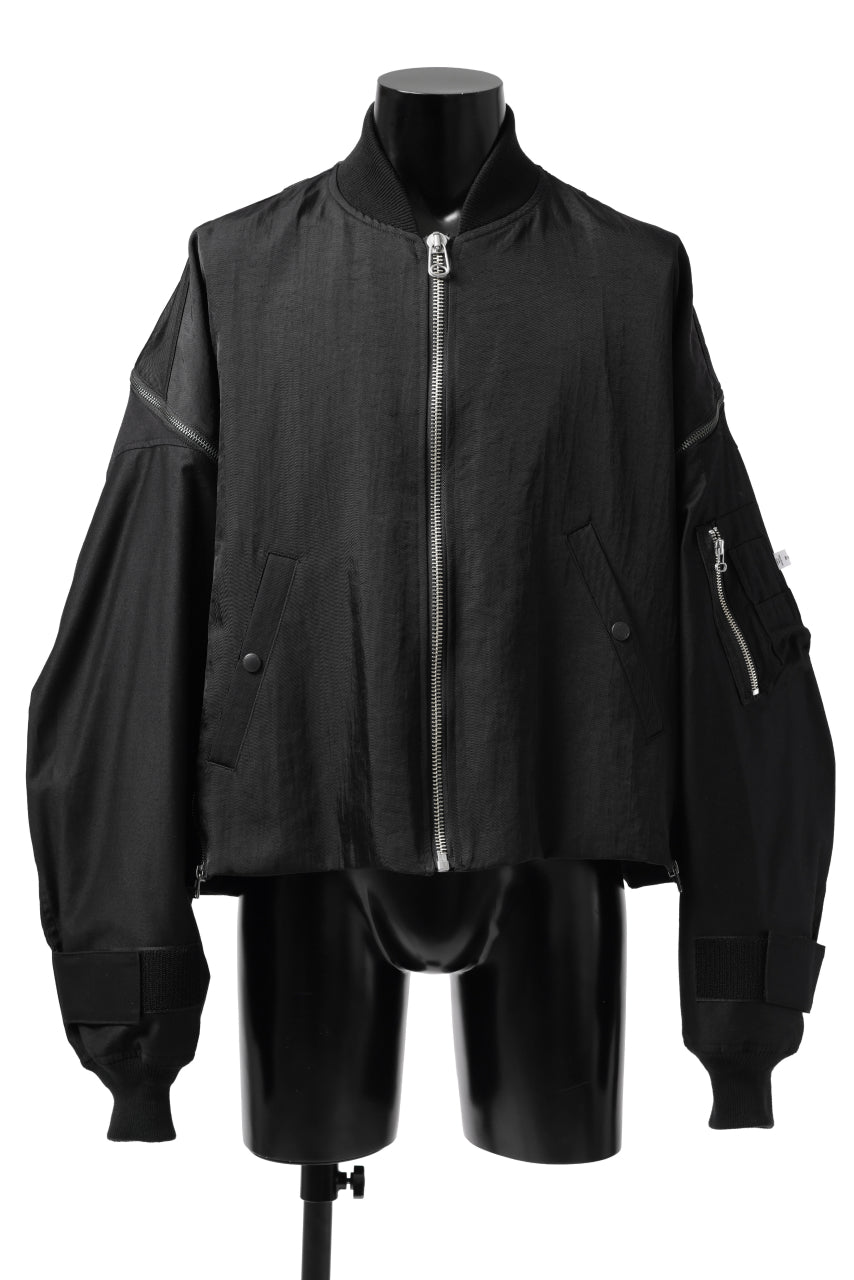 画像をギャラリービューアに読み込む, FACETASM ZIPPER MA-1 JACKET (BLACK)