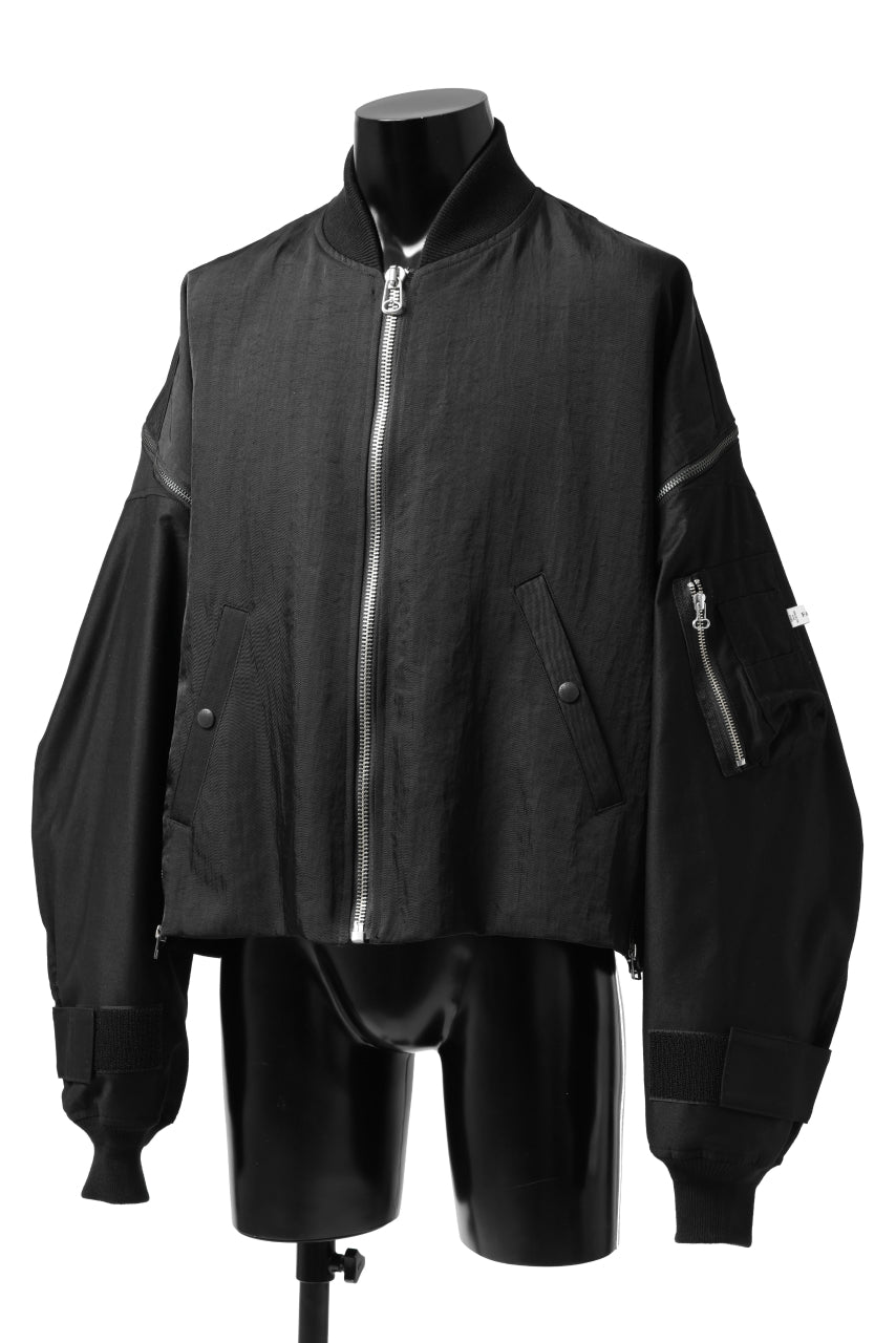 画像をギャラリービューアに読み込む, FACETASM ZIPPER MA-1 JACKET (BLACK)