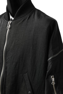 画像をギャラリービューアに読み込む, FACETASM ZIPPER MA-1 JACKET (BLACK)