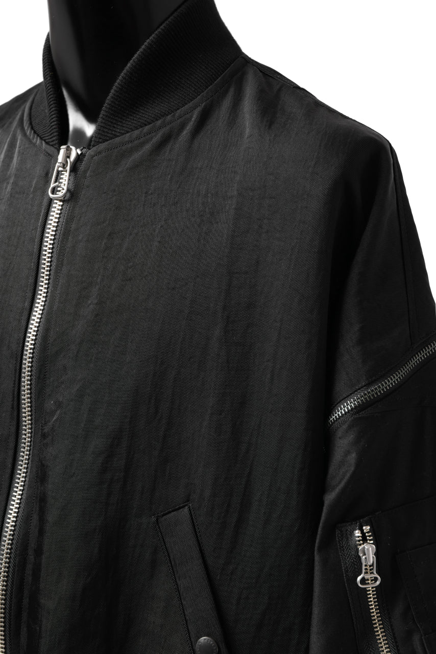 画像をギャラリービューアに読み込む, FACETASM ZIPPER MA-1 JACKET (BLACK)