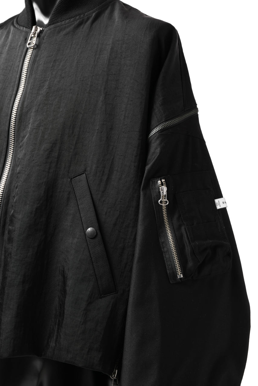 画像をギャラリービューアに読み込む, FACETASM ZIPPER MA-1 JACKET (BLACK)