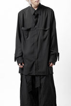 画像をギャラリービューアに読み込む, Y's TAPE FLAP POCKET SHIRT / CELLULOSE LOAN (BLACK)