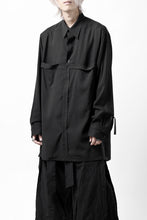 画像をギャラリービューアに読み込む, Y's TAPE FLAP POCKET SHIRT / CELLULOSE LOAN (BLACK)