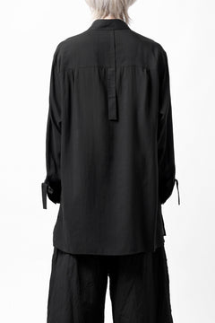 画像をギャラリービューアに読み込む, Y's TAPE FLAP POCKET SHIRT / CELLULOSE LOAN (BLACK)