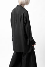画像をギャラリービューアに読み込む, Y's TAPE FLAP POCKET SHIRT / CELLULOSE LOAN (BLACK)