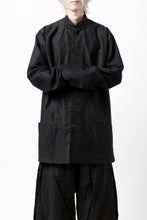 画像をギャラリービューアに読み込む, Y's CHINA SHIRT / COTTON TWILL (BLACK)
