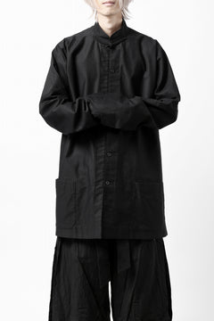 画像をギャラリービューアに読み込む, Y's CHINA SHIRT / COTTON TWILL (BLACK)