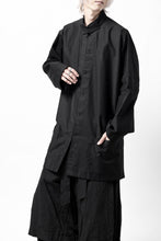 画像をギャラリービューアに読み込む, Y's CHINA SHIRT / COTTON TWILL (BLACK)