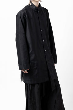 画像をギャラリービューアに読み込む, Y's CHINA SHIRT / COTTON TWILL (BLACK)