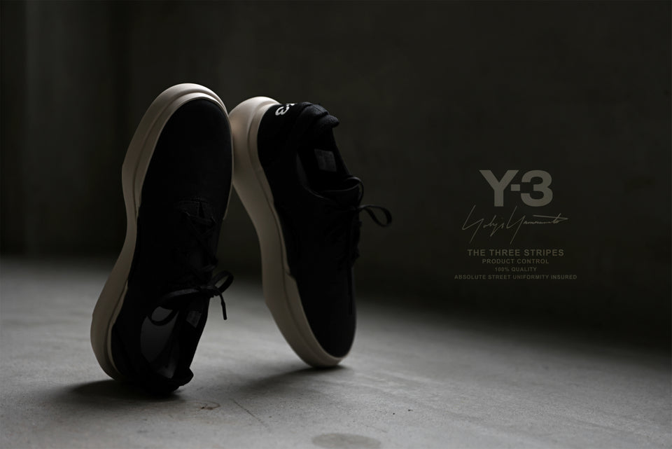 画像をギャラリービューアに読み込む, Y-3 Yohji Yamamoto AJATU COURT FORMAL SNEAKERS (BLACK/BLACK/CLEARBROWN)