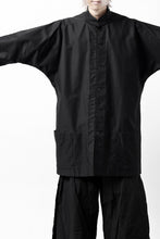 画像をギャラリービューアに読み込む, Y&#39;s CHINA SHIRT / COTTON TWILL (BLACK)