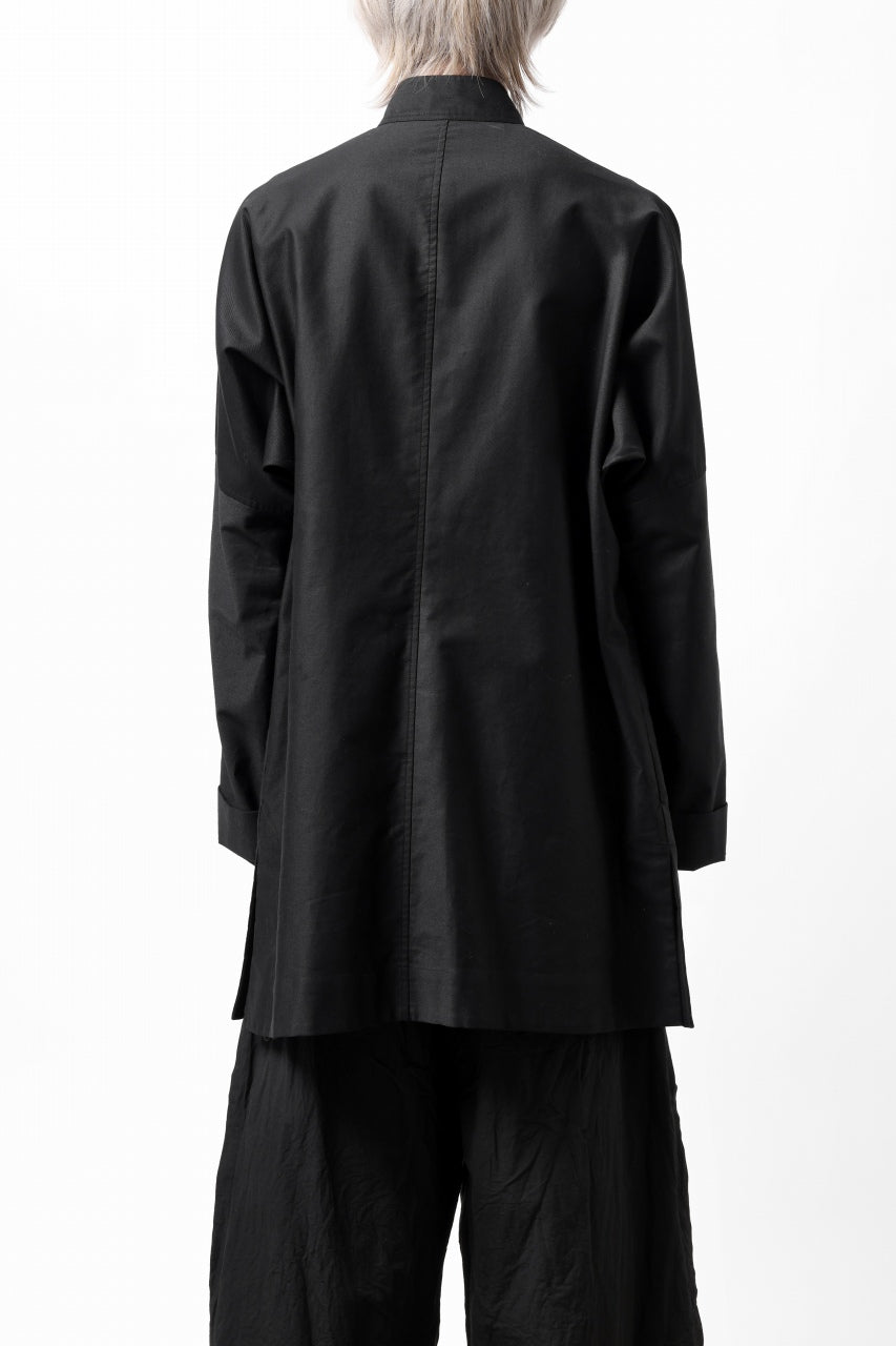 画像をギャラリービューアに読み込む, Y&#39;s CHINA SHIRT / COTTON TWILL (BLACK)