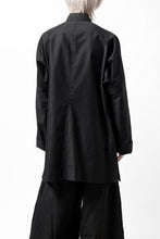 画像をギャラリービューアに読み込む, Y&#39;s CHINA SHIRT / COTTON TWILL (BLACK)