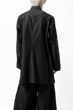 画像をギャラリービューアに読み込む, Y's CHINA SHIRT / COTTON TWILL (BLACK)