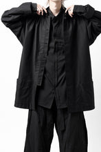 画像をギャラリービューアに読み込む, Y's TAPE FLAP POCKET SHIRT / CELLULOSE LOAN (BLACK)