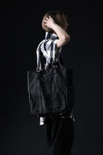 Load image into Gallery viewer, ISAMU KATAYAMA BACKLASH TOTE BAG / DOUBLE SHOULDER OBJECT DYED (BLACK) ※