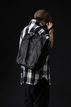 Load image into Gallery viewer, ISAMU KATAYAMA BACKLASH TOTE BAG / DOUBLE SHOULDER OBJECT DYED (BLACK) ※