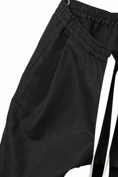画像をギャラリービューアに読み込む, KLASICA GARNER WIDE STRING PANTS / TRI UNION HIGH DENSITY GABARDINE (BLACK)