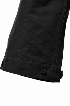 画像をギャラリービューアに読み込む, KLASICA GARNER WIDE STRING PANTS / TRI UNION HIGH DENSITY GABARDINE (BLACK)