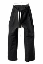画像をギャラリービューアに読み込む, KLASICA GARNER WIDE STRING PANTS / TRI UNION HIGH DENSITY GABARDINE (BLACK)