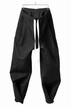 画像をギャラリービューアに読み込む, KLASICA GARNER WIDE STRING PANTS / TRI UNION HIGH DENSITY GABARDINE (BLACK)