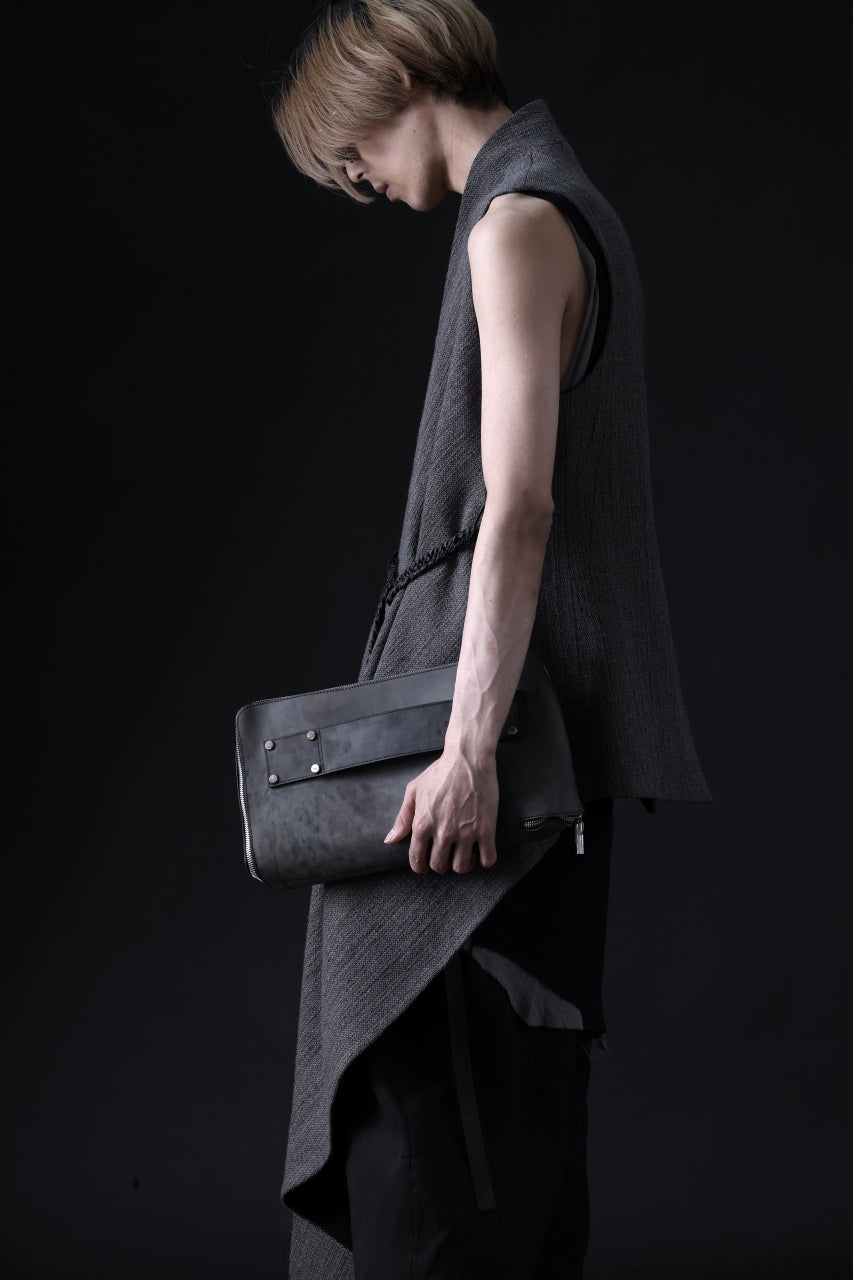 画像をギャラリービューアに読み込む, ierib onepiece clutch-bag / Shell Cordovan (MARBLE GREY #B)