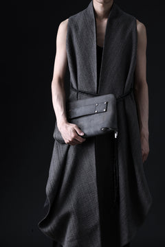 画像をギャラリービューアに読み込む, ierib onepiece clutch-bag / Shell Cordovan (MARBLE GREY #B)