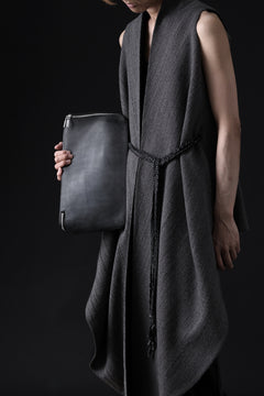 画像をギャラリービューアに読み込む, ierib onepiece clutch-bag / Shell Cordovan (MARBLE GREY #B)