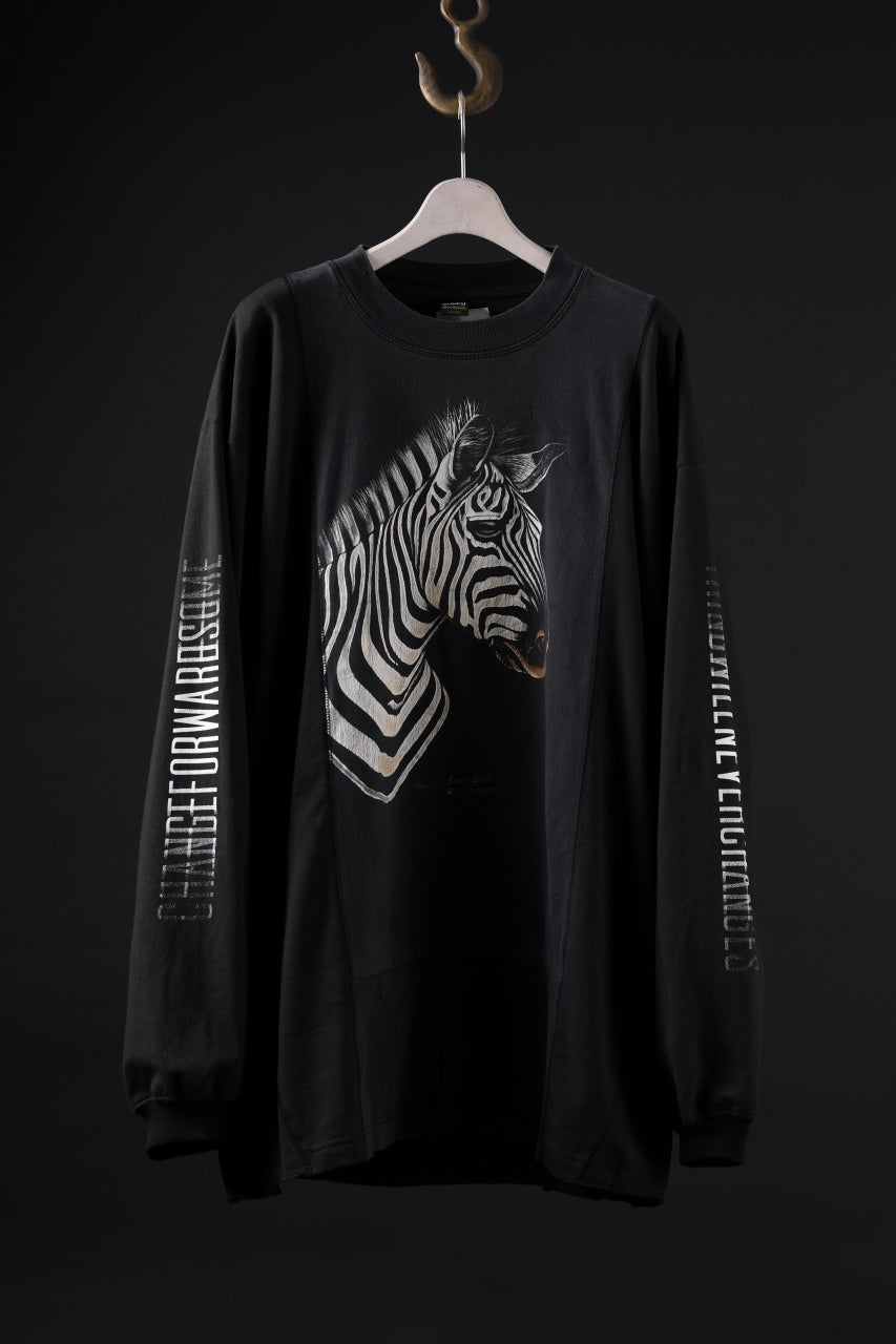 画像をギャラリービューアに読み込む, CHANGES exclusive VINTAGE REMAKE LS TOPS (ANIMAL-ZEBRA-G)