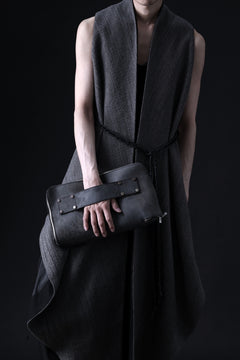 画像をギャラリービューアに読み込む, ierib onepiece clutch-bag / Shell Cordovan (MARBLE GREY #B)