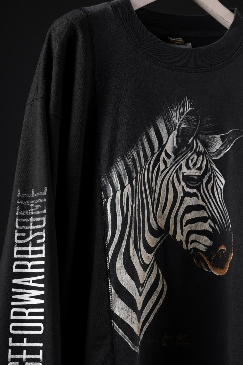 画像をギャラリービューアに読み込む, CHANGES exclusive VINTAGE REMAKE LS TOPS (ANIMAL-ZEBRA-G)