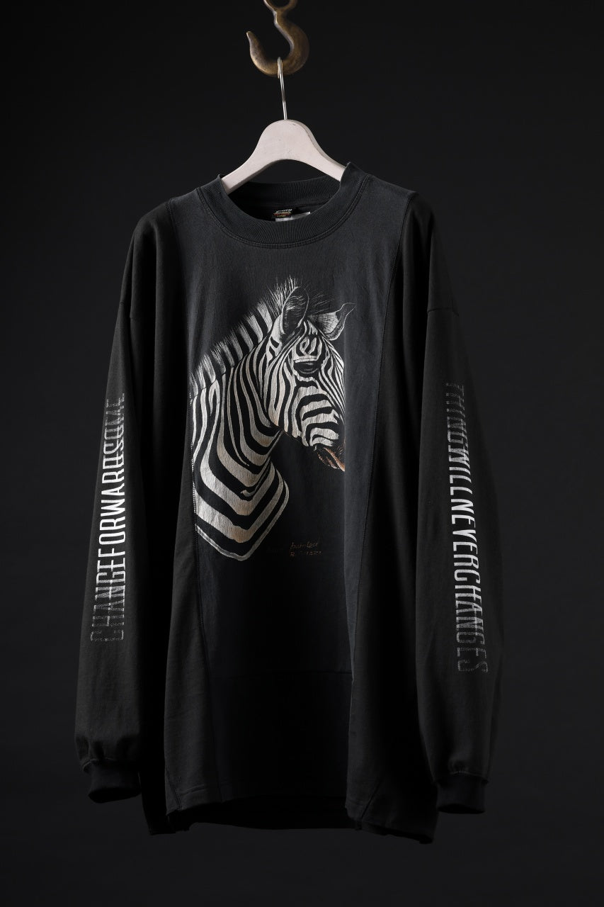 画像をギャラリービューアに読み込む, CHANGES exclusive VINTAGE REMAKE LS TOPS (ANIMAL-ZEBRA-G)