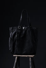 Load image into Gallery viewer, ISAMU KATAYAMA BACKLASH TOTE BAG / DOUBLE SHOULDER OBJECT DYED (BLACK) ※