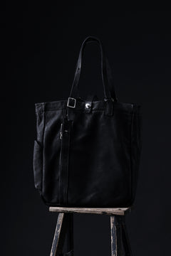 画像をギャラリービューアに読み込む, ISAMU KATAYAMA BACKLASH TOTE BAG / DOUBLE-SHOULDER OBJECT DYED (BLACK)