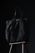 Load image into Gallery viewer, ISAMU KATAYAMA BACKLASH TOTE BAG / DOUBLE SHOULDER OBJECT DYED (BLACK) ※