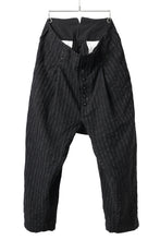 画像をギャラリービューアに読み込む, KLASICA SABRON CONSTRUCTED TROUSERS / LIGHT WEIGHT BLUR STRIPES (INK BLACK)
