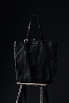 Load image into Gallery viewer, ISAMU KATAYAMA BACKLASH TOTE BAG / DOUBLE SHOULDER OBJECT DYED (BLACK) ※
