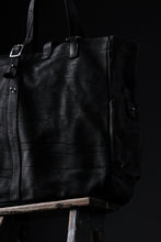 Load image into Gallery viewer, ISAMU KATAYAMA BACKLASH TOTE BAG / DOUBLE SHOULDER OBJECT DYED (BLACK) ※