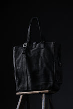 Load image into Gallery viewer, ISAMU KATAYAMA BACKLASH TOTE BAG / DOUBLE SHOULDER OBJECT DYED (BLACK) ※