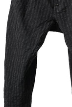 画像をギャラリービューアに読み込む, KLASICA SABRON CONSTRUCTED TROUSERS / LIGHT WEIGHT BLUR STRIPES (INK BLACK)