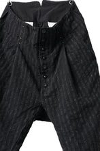画像をギャラリービューアに読み込む, KLASICA SABRON CONSTRUCTED TROUSERS / LIGHT WEIGHT BLUR STRIPES (INK BLACK)